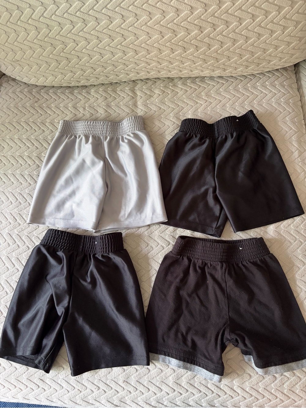 Boys Garanimals Elastic-Waist Athletic Shorts - Black & Light Gray